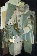 Juan Gris Two clown oil painting on canvas
